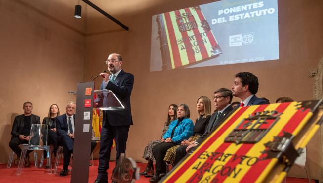 Homenaje a los ponentes del Estatuto de Autonomía de Aragón
