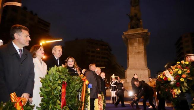 Acto del homenaje al Justicia de Aragón.