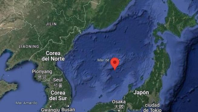 Los misiles han caido en el mar de Japón