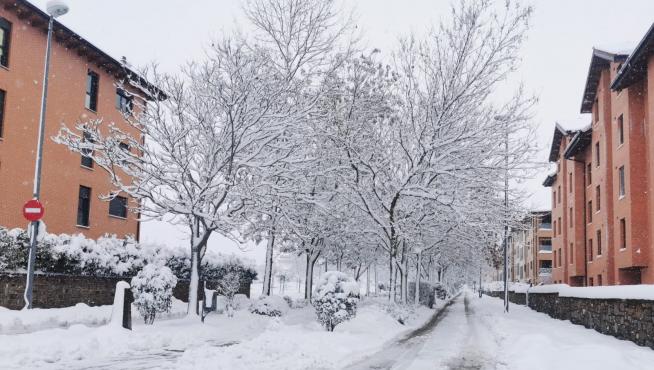 Nieve en Jaca.
