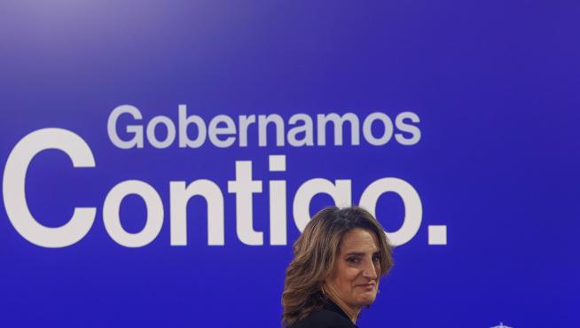 Teresa Ribera en la rueda de prensa tras Consejo de Ministros