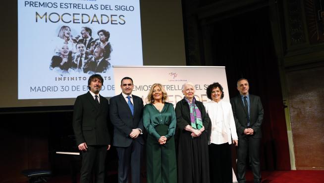 Acto de entrega del premio Estrella del Siglo que el Instituto Latino de la Música concede a Mocedades en reconocimiento de su trayectoria