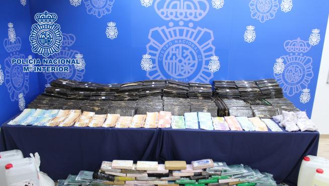 La Policía Nacional han detenido a 38 personas e intervenido más de media tonelada de cocaína