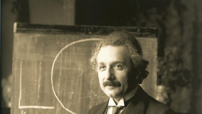 Albert Einstein en Estados Unidos en 1921. El año en que se recibió el Premio Nobel de Física.