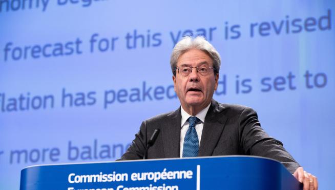 El comisario europeo de Economía, Paolo Gentiloni