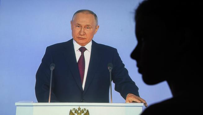 Vladimir Putin, en una comparecencia hoy, 21 de febrero.