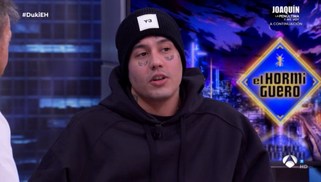 El rapero argentino Duki en 'El hormiguero'.