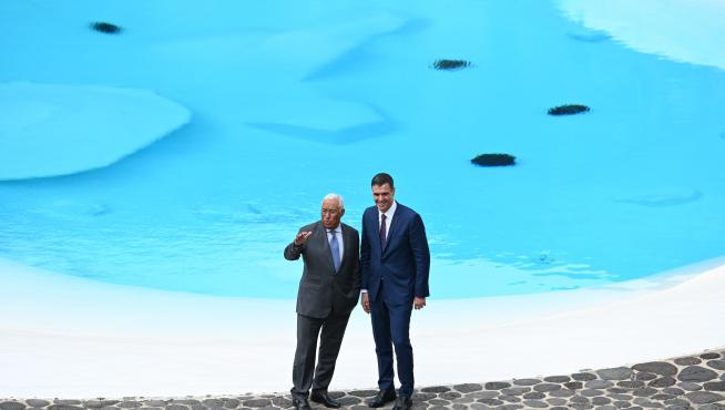 Costa y Sánchez en la cumbre bilateral.