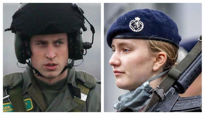 El príncipe Guillermo (Reino Unido) o la princesa Isabel (Bélgica) son dos de los herederos que han realizado el servicio militar