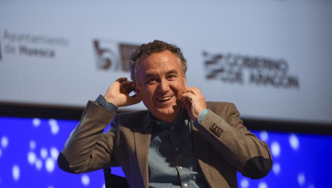 Roberto Brasero en el Congreso de Periodismo de Huesca.