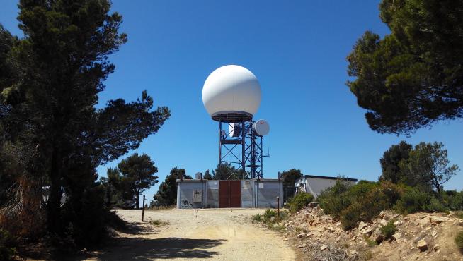 radar meteorológico en Perdiguera
