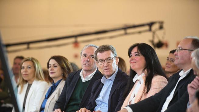 Acto del PP: Feijóo celebra en Zaragoza su aniversario al frente del PP con la entrega de carnés a nuevos afiliados