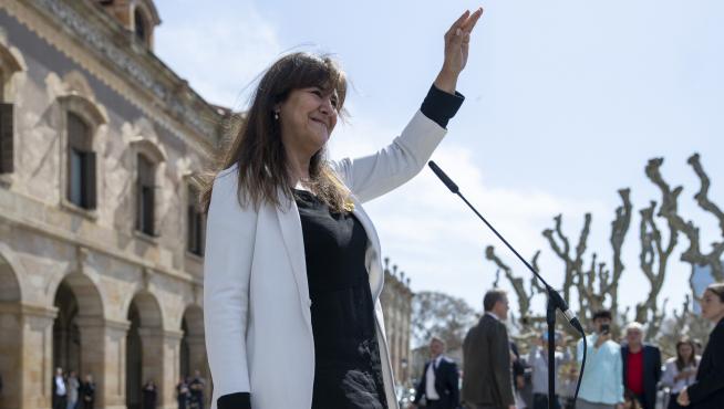 La presidenta de Junts y presidenta suspendida del Parlament, Laura Borràs