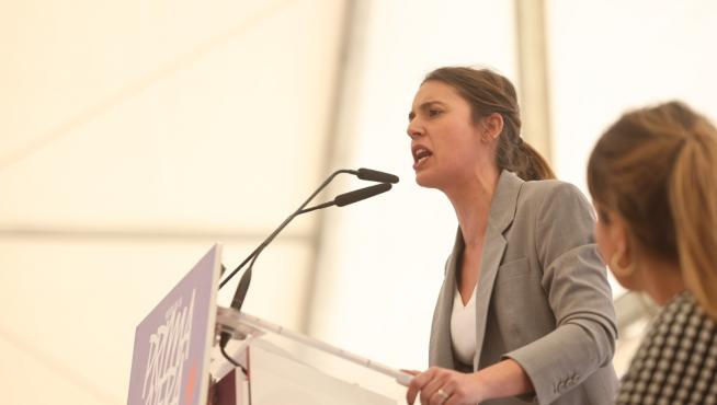 Imágenes del mitin de Podemos en Zaragoza