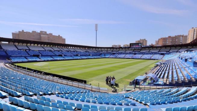 Visita a Zaragoza de las federaciones española y portuguesa de cara a la candidatura del Mundial 2030 de fútbol en La Romareda