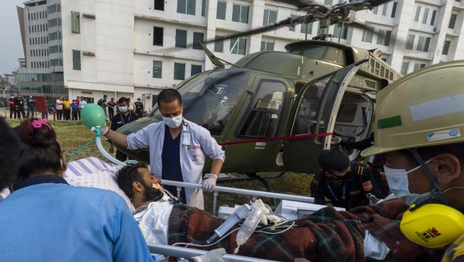 Traslado de Anurag Maloo al hospital