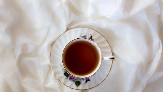 Una taza de té.
