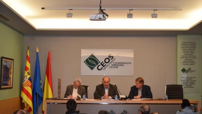 Responsables de CEOE-CEPYME Huesca.