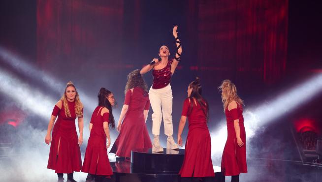 Blanca Paloma, en su actuación de Eurovisión 2023.