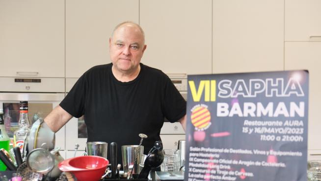 Carlos Orgaz, en el presentación de Sapha.