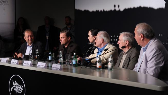 Presentación de la película en Cannes, con el reparto de actores y su director.