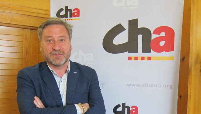 El candidato de CHA a la Presidencia de Aragón, José Luis Soro