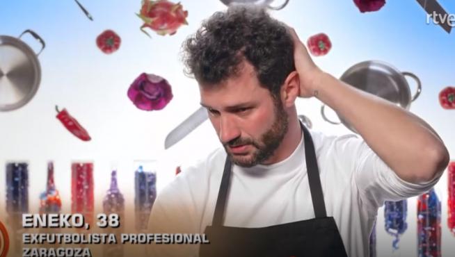 Eneko rompe a llorar en 'Masterchef'.