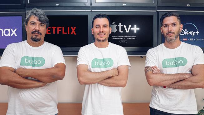 Los socios fundadores de Bubbo: Ángel martínez, Javier Pérez y Chema Montaña.