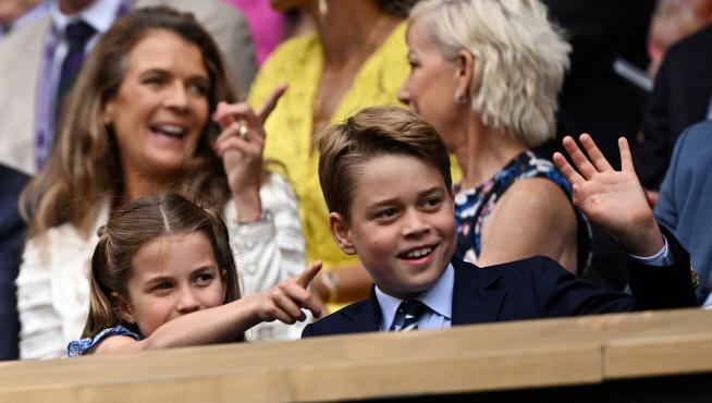El príncipe Jorge y la princesa Charlotte en Wimbledon