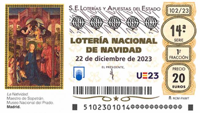 Así es el décimo de la Lotería de Navidad 2023