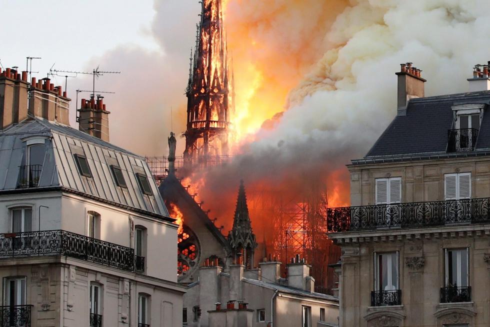 Incendio en la catedral de Notre Dame