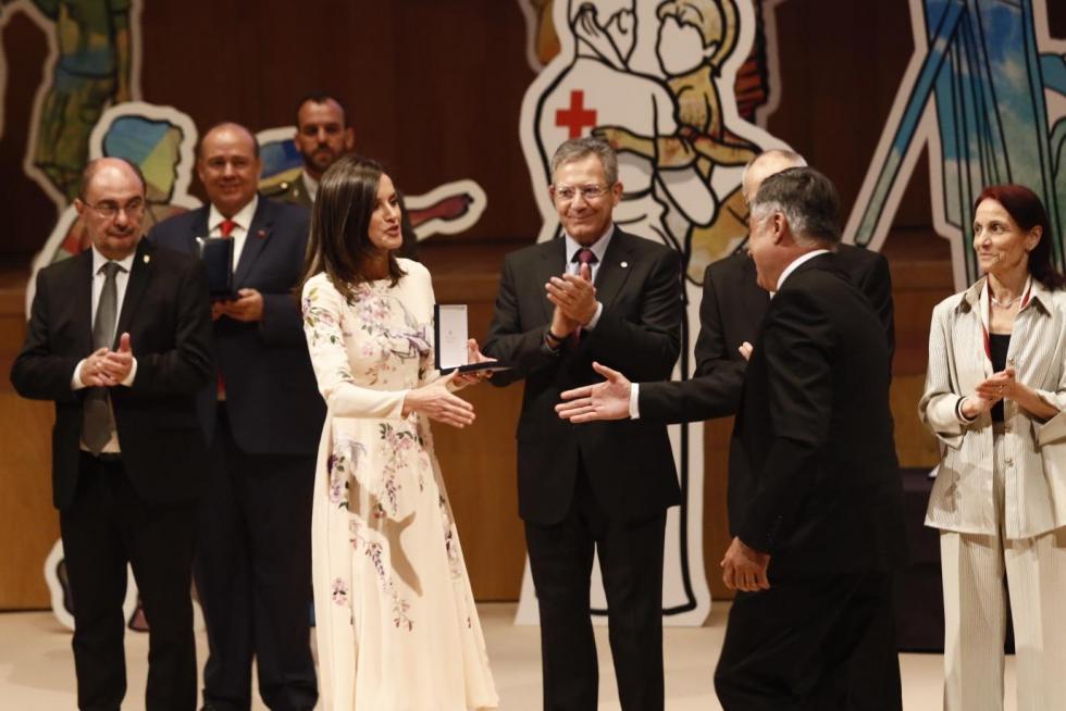 La reina Letizia preside en Zaragoza el acto central del Día Mundial de la Cruz Roja.