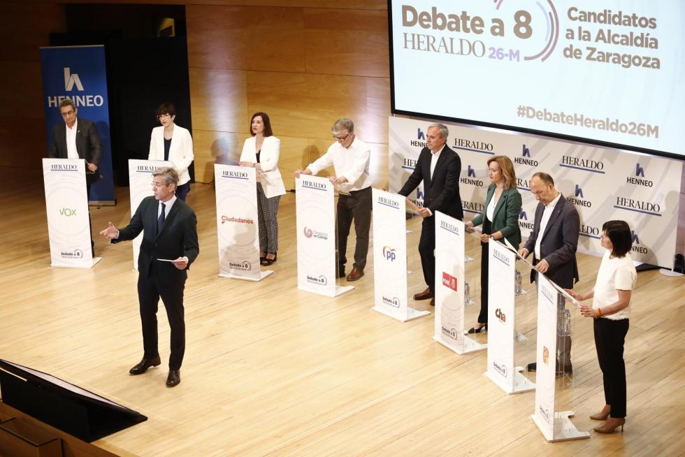 Debate a la alcaldía del Ayuntamiento de Zaragoza.