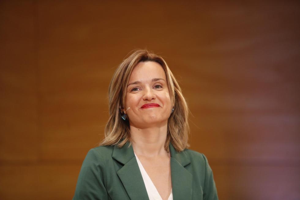 Pilar Alegría, candidata del PSOE al Ayuntamiento de Zaragoza.