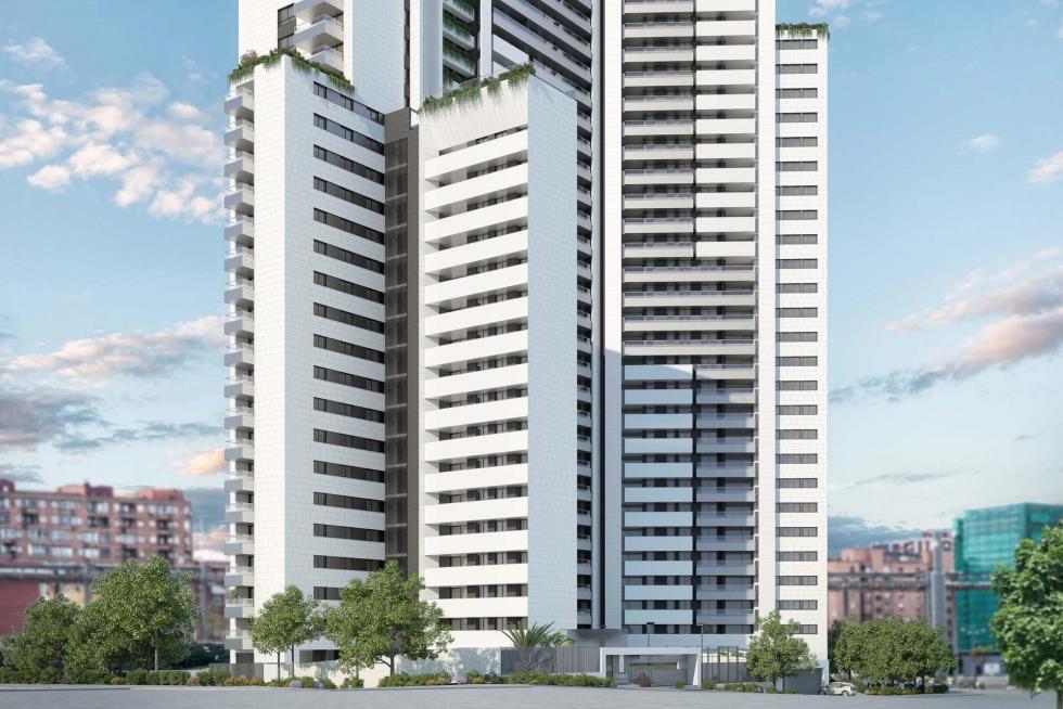 Torre Zaragoza tiene una segunda piel que protege el interior.