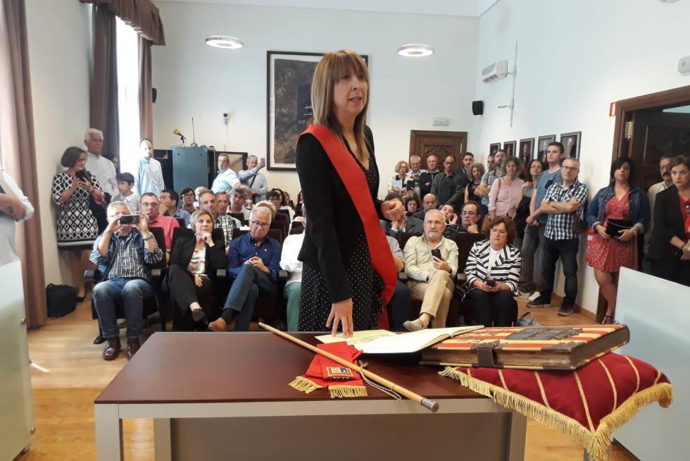 Berta Fernández, del PSOE, alcaldesa de Sabiñánigo.