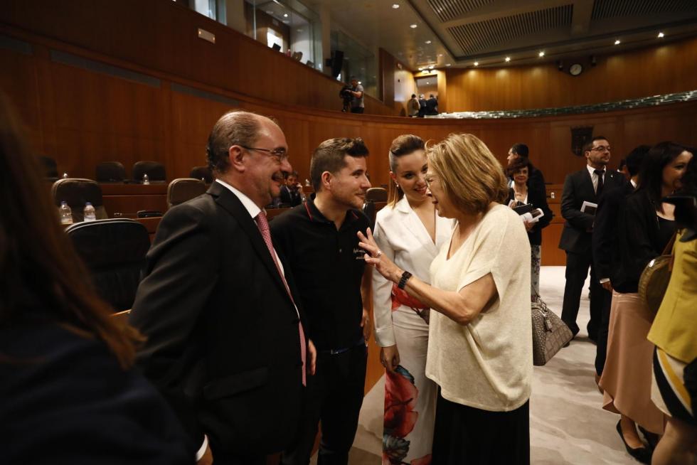 Imágenes de la sesión de constitución de las Cortes de Aragón
