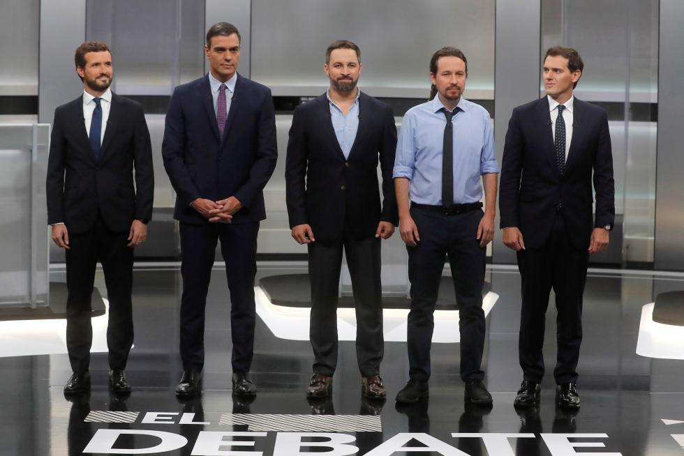 Debate a cinco de las elecciones generales del 10 de noviembre