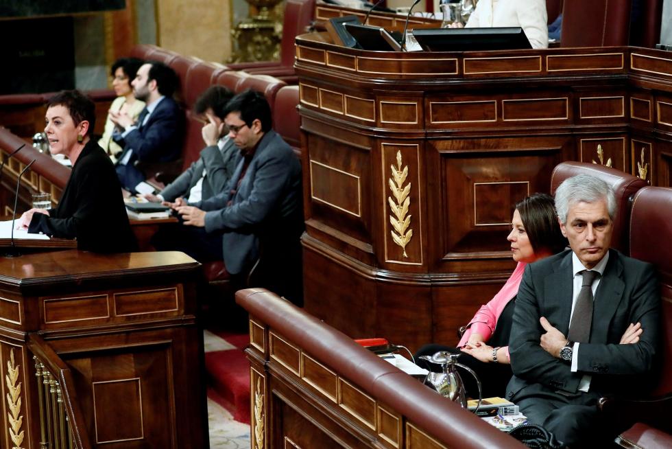 Bronca jornada de la sesión de investidura de Pedro Sánchez.