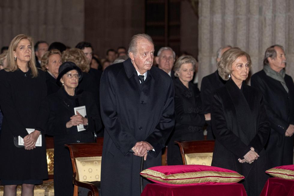 Funeral por la infanta Pilar en el Escorial.