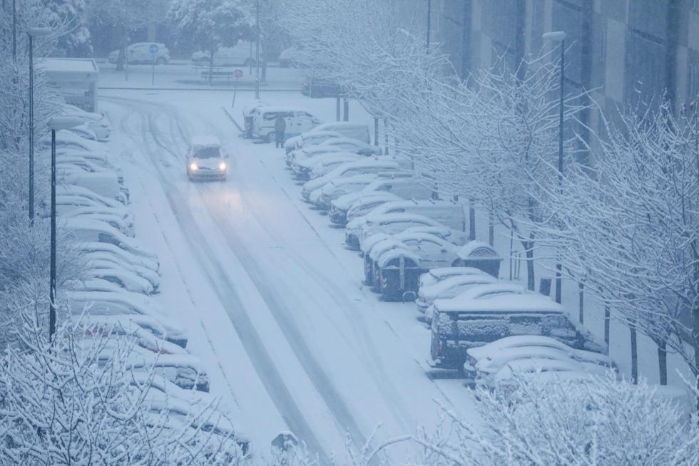 Nieve en Zaragoza por la borrasca Filomena