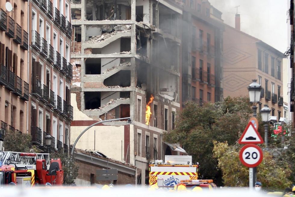 Fuerte explosión en el centro de Madrid.