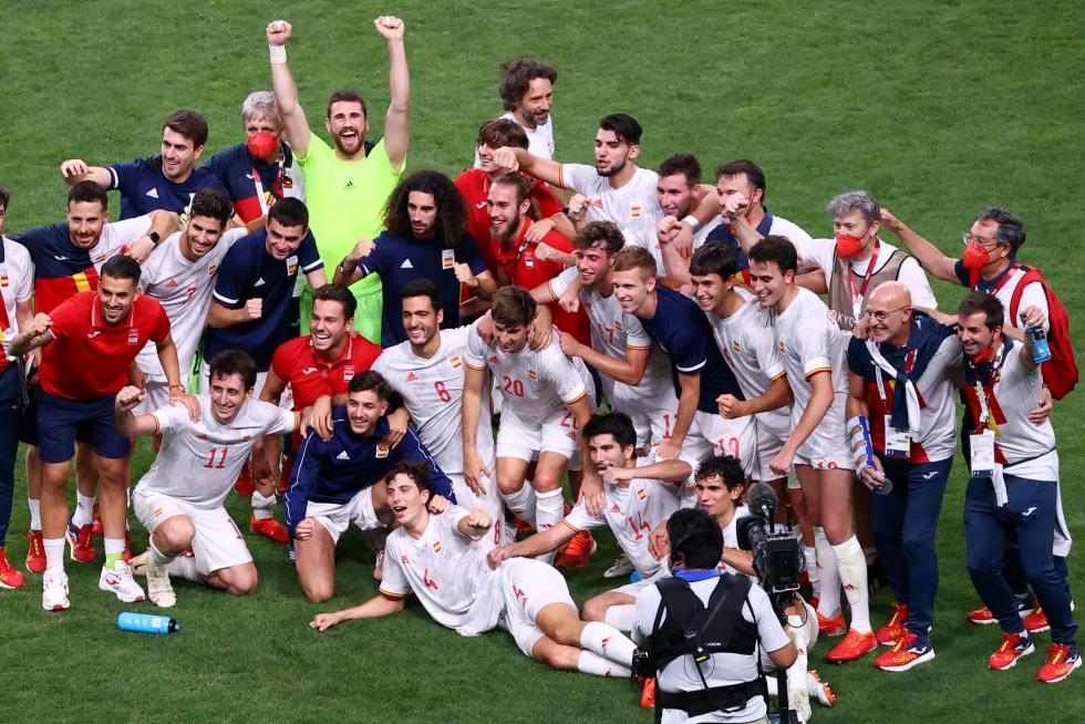 Foto partido de semifinales de los Juegos Olímpicos Tokio 2020: Japón-España