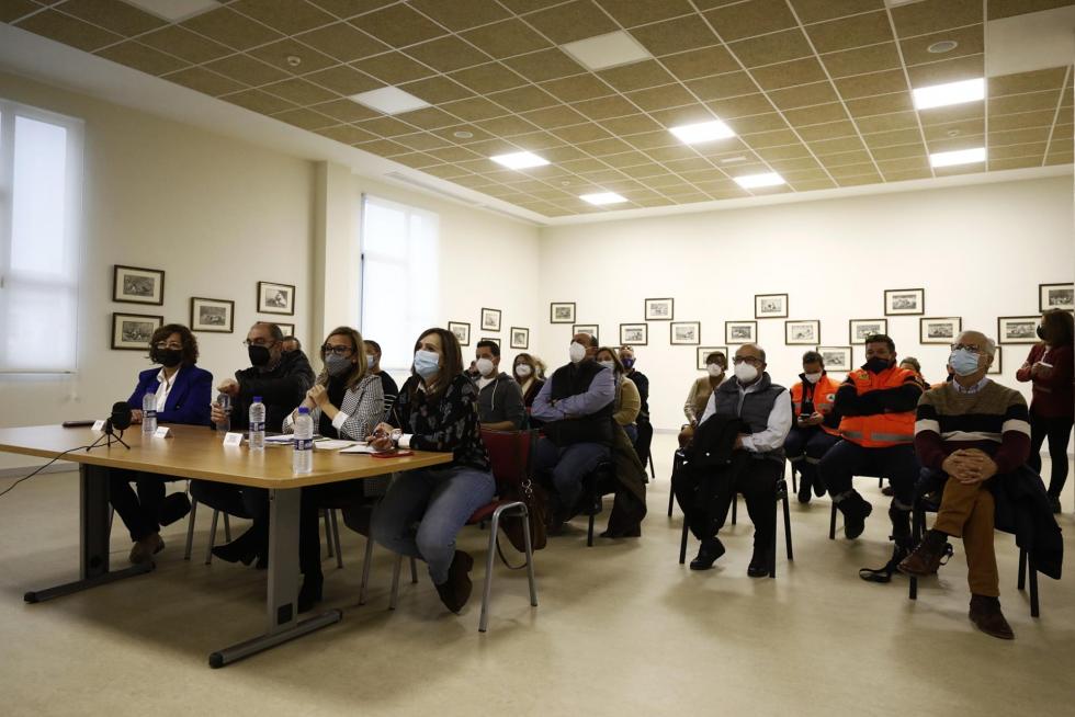 Reunión del Cecopi en Pina de Ebro con presencia de Lambán.