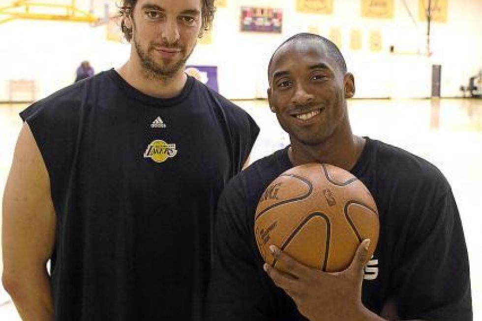 El dúo dinámico de los Lakers: Pau Gasol y Kobe Bryant