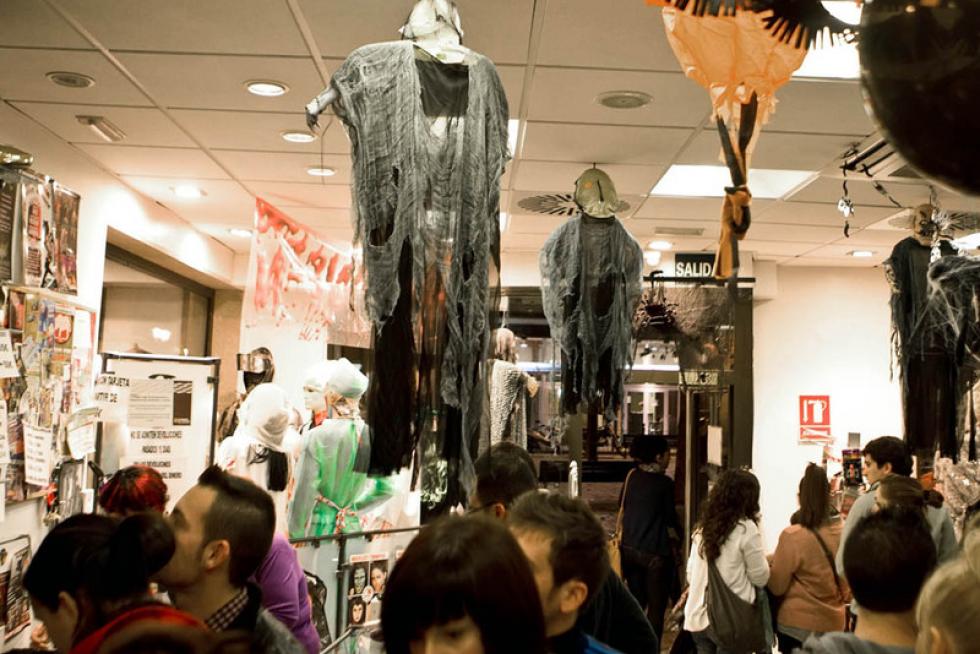 Preparativos de Halloween en Zaragoza