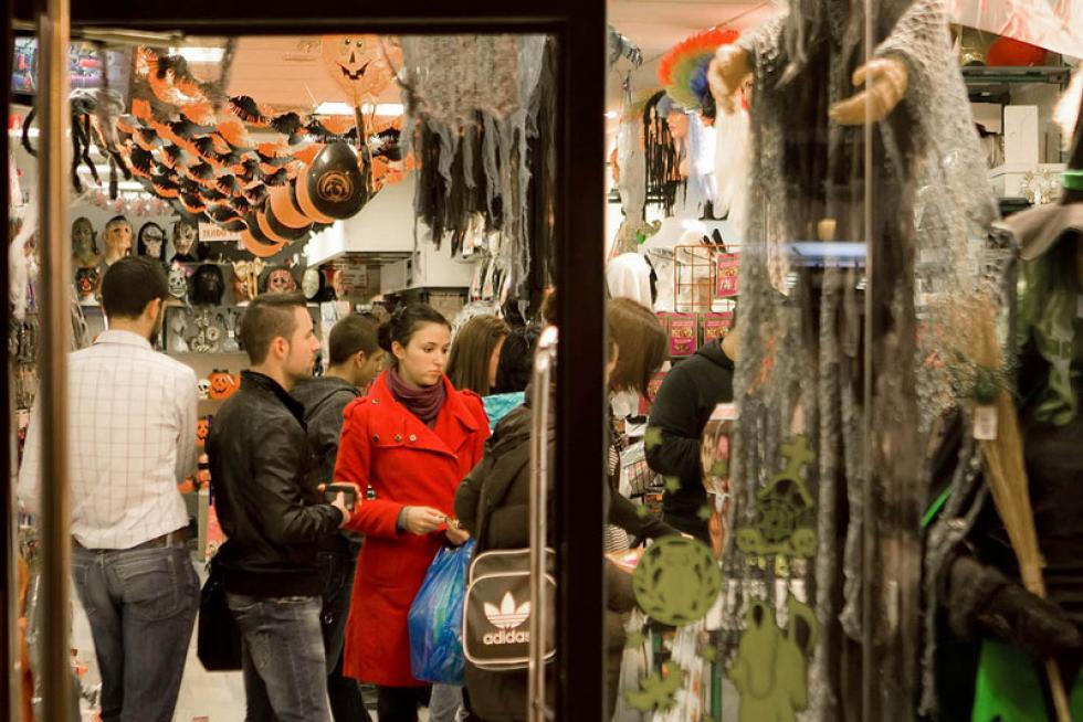 Preparativos de Halloween en Zaragoza