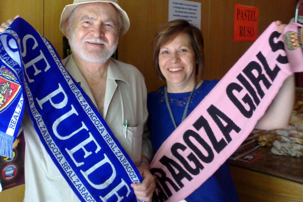 Fotos de apoyo al Real Zaragoza