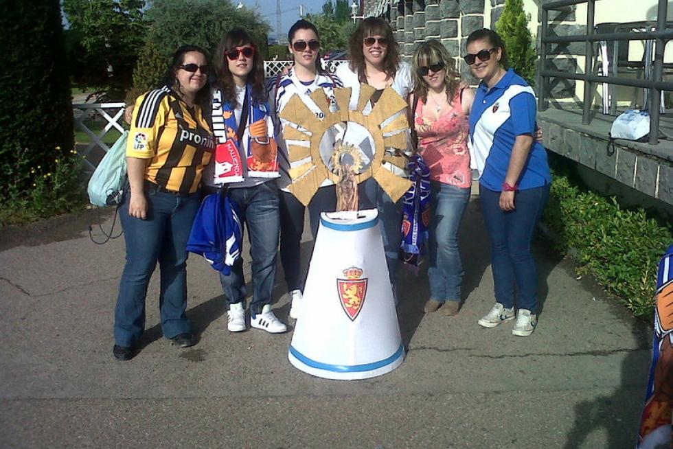 Fotos de apoyo al Real Zaragoza