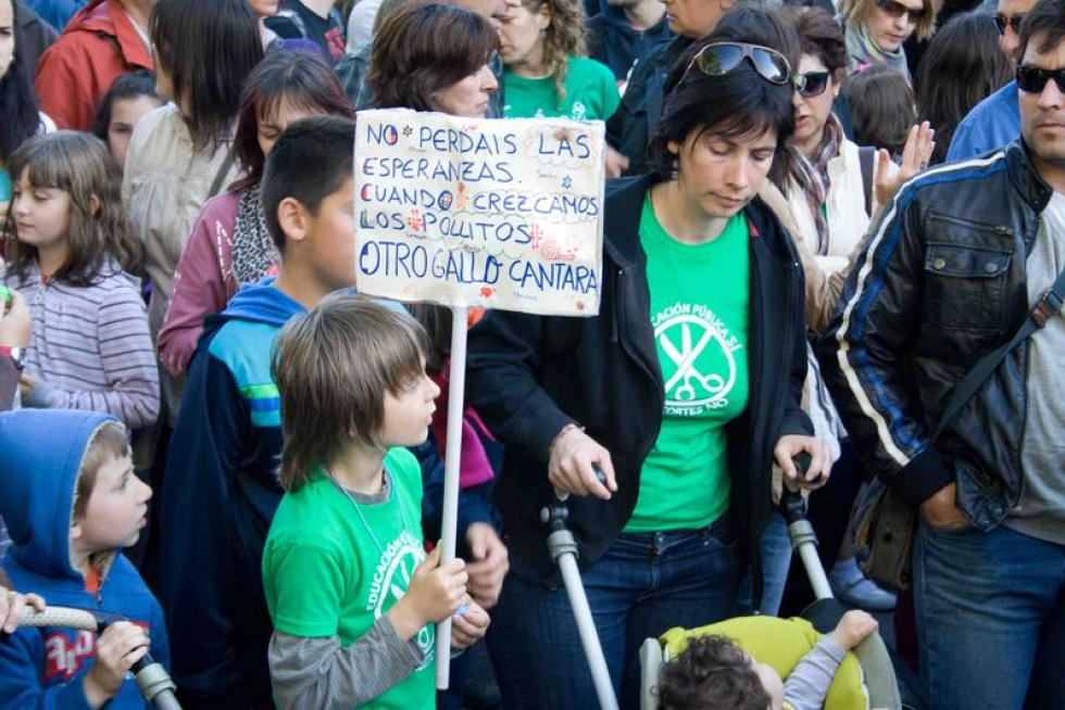 Una jornada de paro en educación.